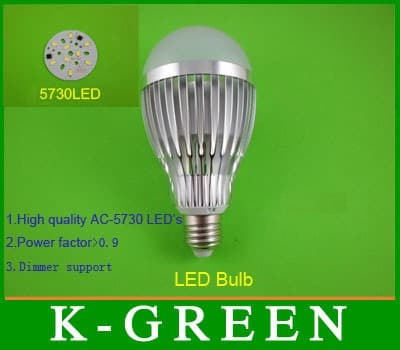 220v 5730 3w 5w 7w 9w 12w LED Bulb Lamp